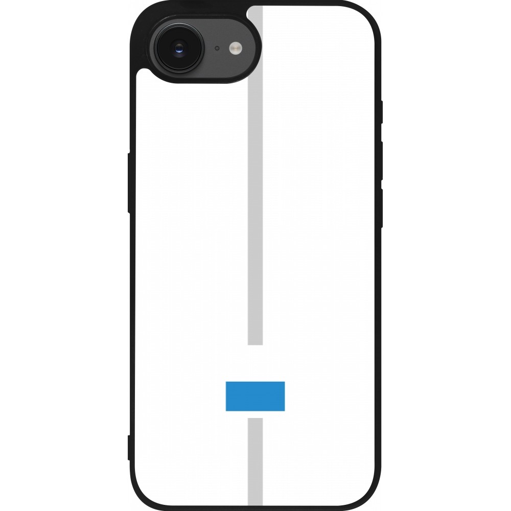 iPhone 16e Case Hülle - Silikon schwarz Kanton LU weiss