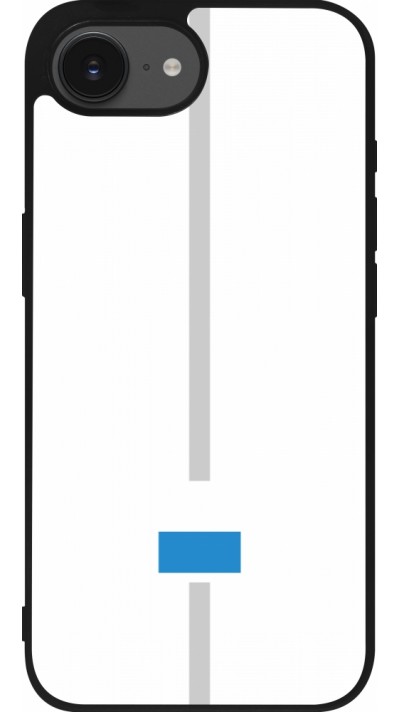 iPhone 16e Case Hülle - Silikon schwarz Kanton LU weiss