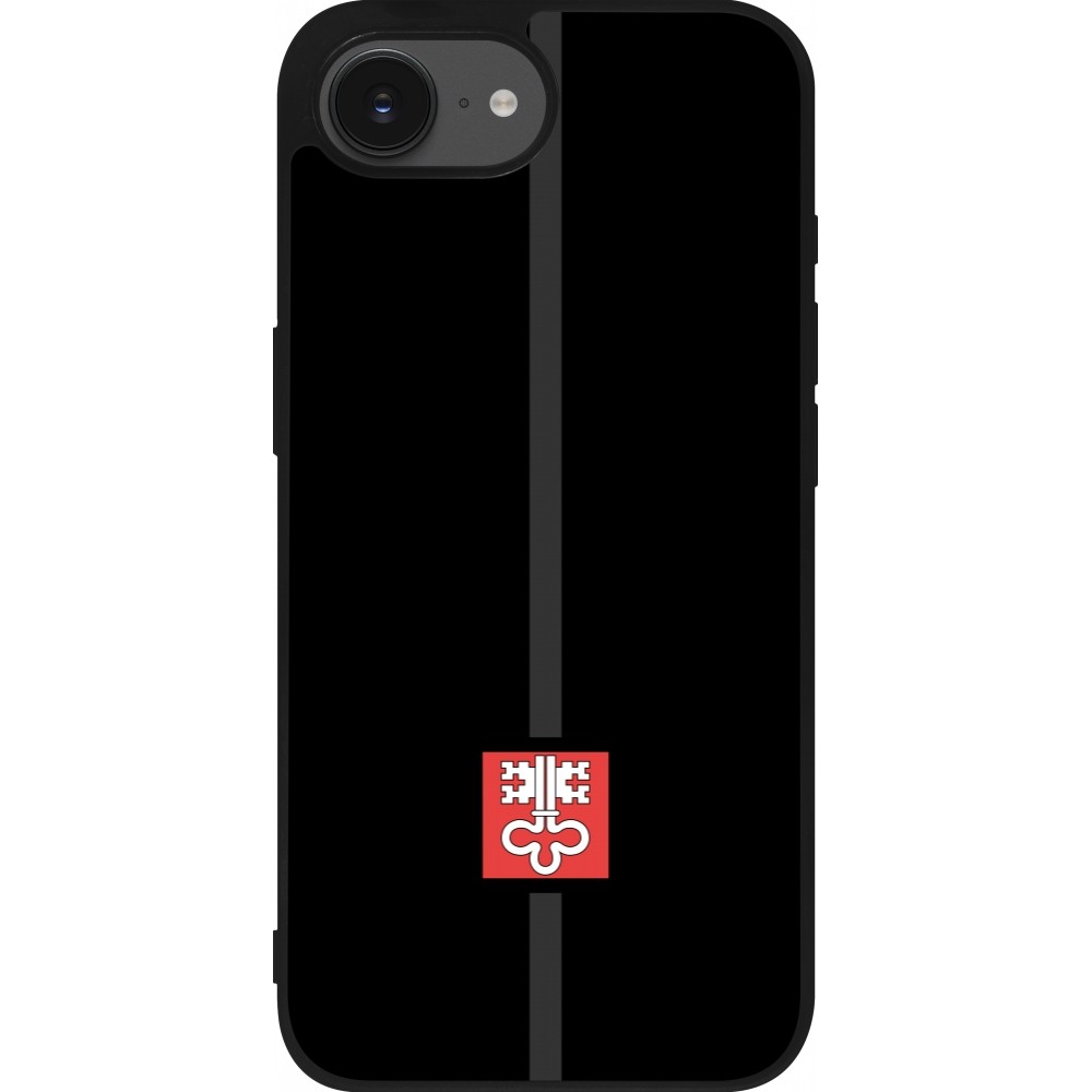 iPhone 16e Case Hülle - Silikon schwarz Kanton NW schwarz