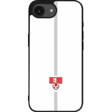 iPhone 16e Case Hülle - Silikon schwarz Kanton OW weiss