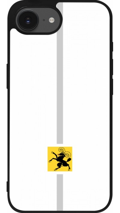 iPhone 16e Case Hülle - Silikon schwarz Kanton SH weiss