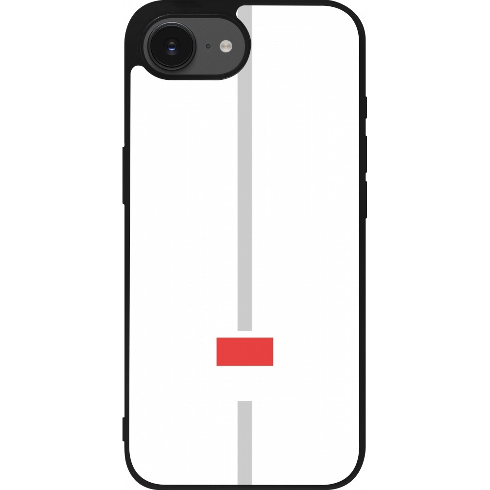 iPhone 16e Case Hülle - Silikon schwarz Kanton SO weiss