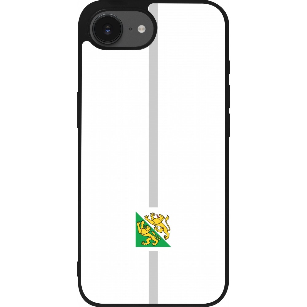 iPhone 16e Case Hülle - Silikon schwarz Kanton TG weiss