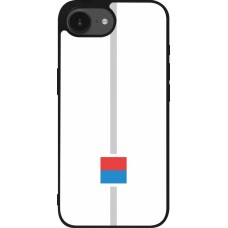 iPhone 16e Case Hülle - Silikon schwarz Kanton TI weiss