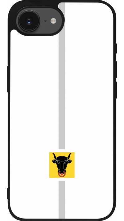 iPhone 16e Case Hülle - Silikon schwarz Kanton UR weiss