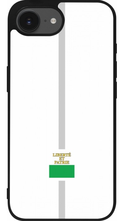 iPhone 16e Case Hülle - Silikon schwarz Kanton VD weiss