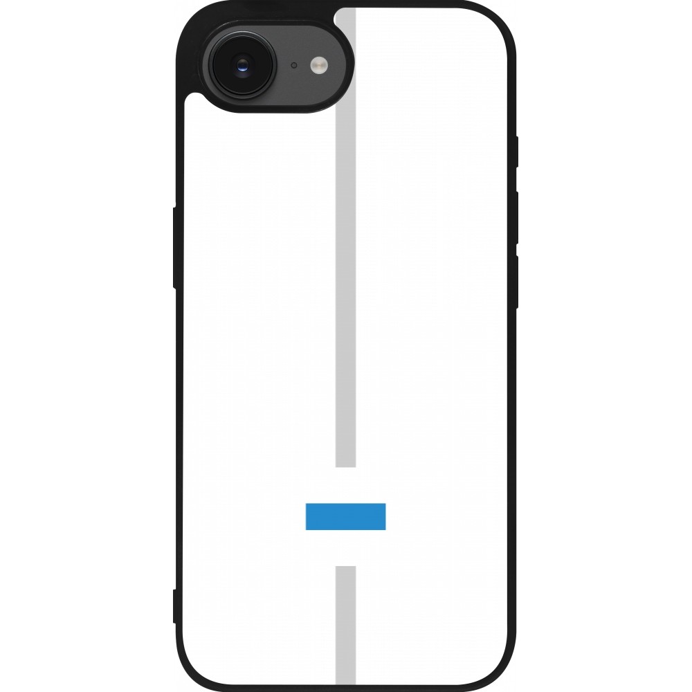 iPhone 16e Case Hülle - Silikon schwarz Kanton ZG weiss