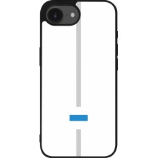 iPhone 16e Case Hülle - Silikon schwarz Kanton ZG weiss