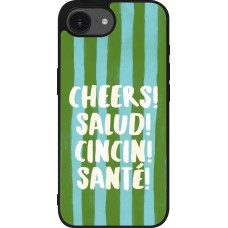iPhone 16e Case Hülle - Silikon schwarz Cheers 2026