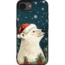 iPhone 16e Case Hülle - Silikon schwarz Christmas 25 Bear