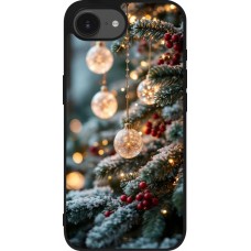iPhone 16e Case Hülle - Silikon schwarz Christmas 25 Xmas Decorated Tree