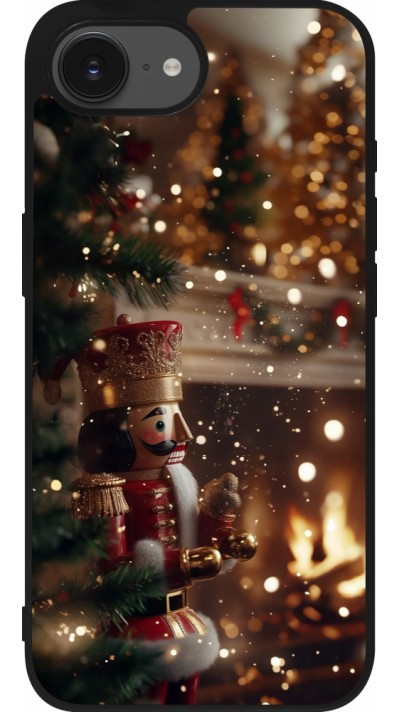 iPhone 16e Case Hülle - Silikon schwarz Christmas 25 Xmas Nutcracker