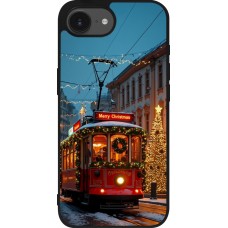iPhone 16e Case Hülle - Silikon schwarz Christmas 25 Xmas Train