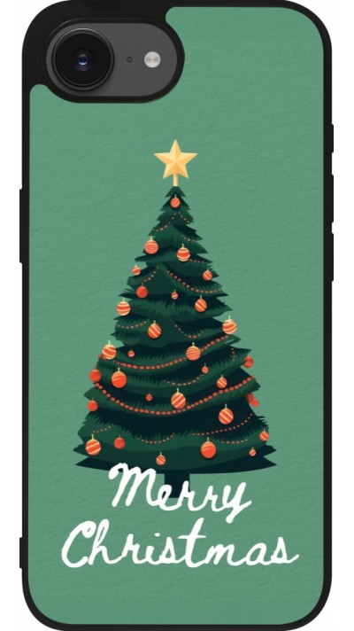 iPhone 16e Case Hülle - Silikon schwarz Christmas 25 Xmas Tree