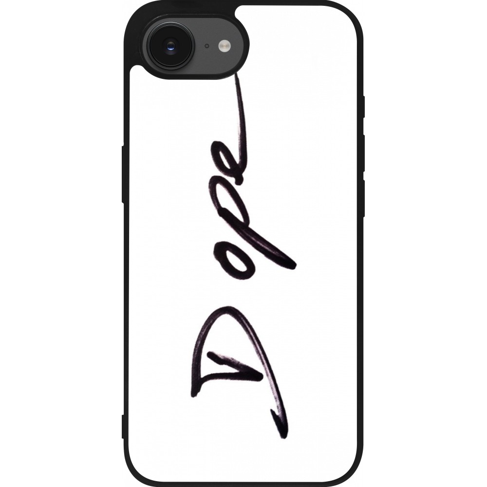 iPhone 16e Case Hülle - Silikon schwarz Dope