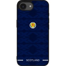 Coque iPhone 17e / 16e - Silicone rigide noir Maillot de football Ecosse 2026 personnalisable