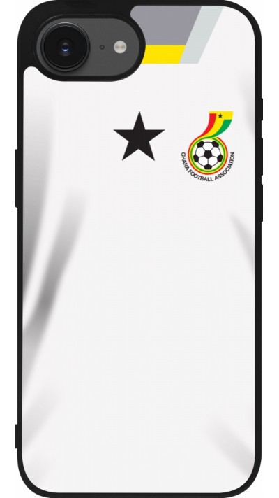 iPhone 16e Case Hülle - Silikon schwarz Ghana 2022 personalisierbares Fussballtrikot