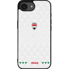 iPhone 17e / 16e Case Hülle - Silikon schwarz Irak 2026 personalisierbares Fussballtrikot