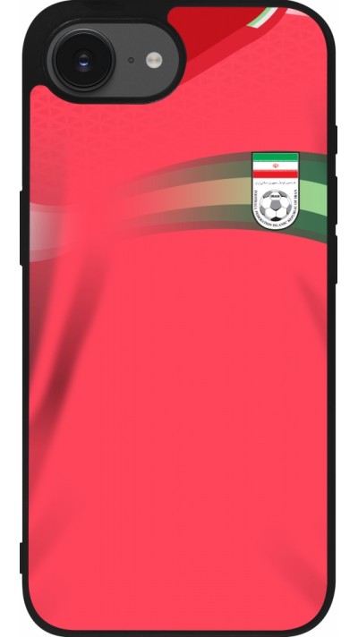 iPhone 16e Case Hülle - Silikon schwarz Iran 2022 personalisierbares Fussballtrikot