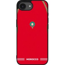 iPhone 17e / 16e Case Hülle - Silikon schwarz Marokko 2026 personalisierbares Fussballtrikot