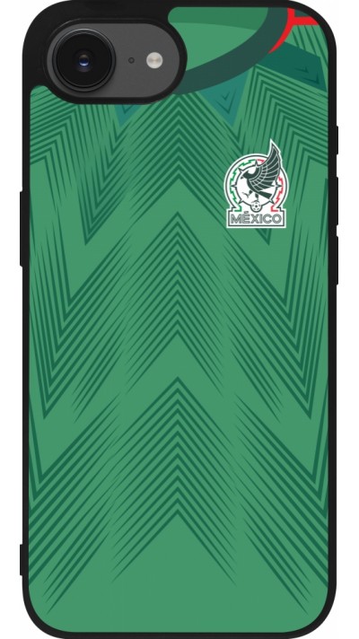 iPhone 16e Case Hülle - Silikon schwarz Mexiko 2022 personalisierbares Fussballtrikot