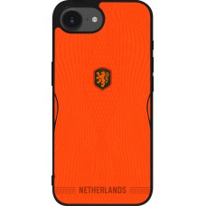 iPhone 17e / 16e Case Hülle - Silikon schwarz Niederlande 2026 personalisierbares Fussballtrikot