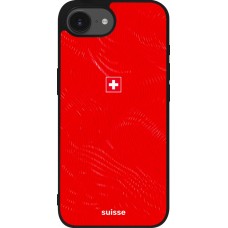iPhone 17e / 16e Case Hülle - Silikon schwarz Schweiz 2026 personalisierbares Fussballtrikot