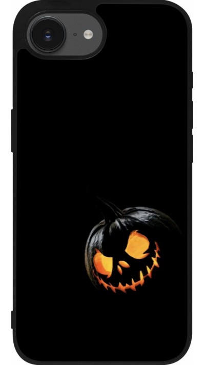 iPhone 16e Case Hülle - Silikon schwarz Halloween 2023 discreet pumpkin