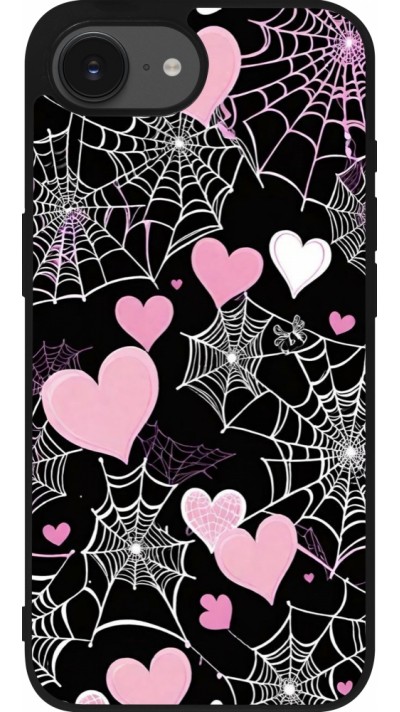 iPhone 16e Case Hülle - Silikon schwarz Halloween 2024 girly