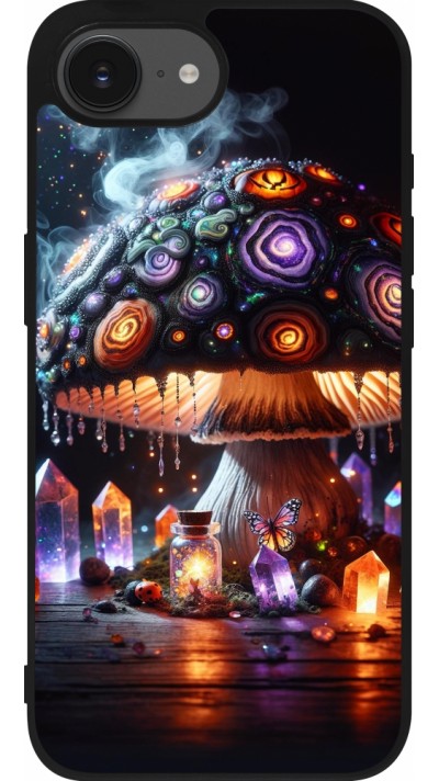 iPhone 16e Case Hülle - Silikon schwarz Halloween Zaubertrank Magie