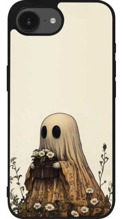 iPhone 16e Case Hülle - Silikon schwarz Halloween 2025 Ghost gardener