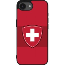 iPhone 17e / 16e Case Hülle - Silikon schwarz Hockey World Championship Ecusson Suisse