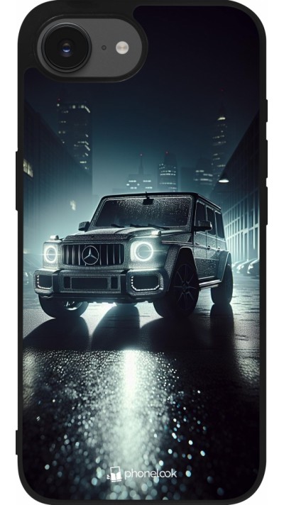 iPhone 16e Case Hülle - Silikon schwarz Mercedes G AMG Nacht