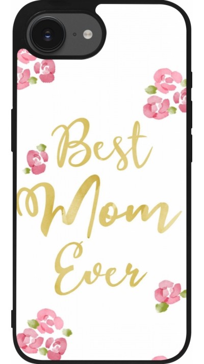 iPhone 16e Case Hülle - Silikon schwarz Mom 2024 best Mom ever