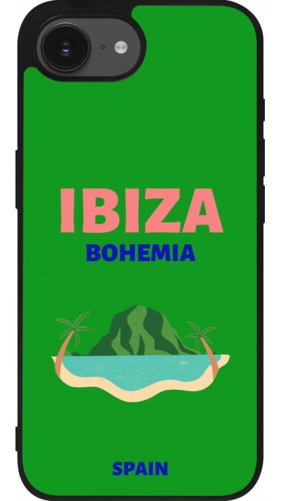 iPhone 16e Case Hülle - Silikon schwarz Pop Summer Destination Ibiza