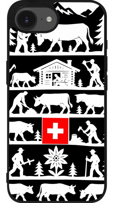 iPhone 16e Case Hülle - Silikon schwarz Poya Schweiz 1 schwarz