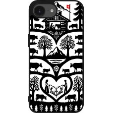 iPhone 16e Case Hülle - Silikon schwarz Poya Schweiz 2