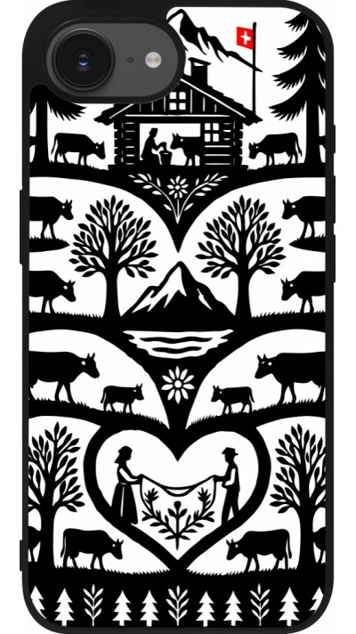 iPhone 16e Case Hülle - Silikon schwarz Poya Schweiz 2