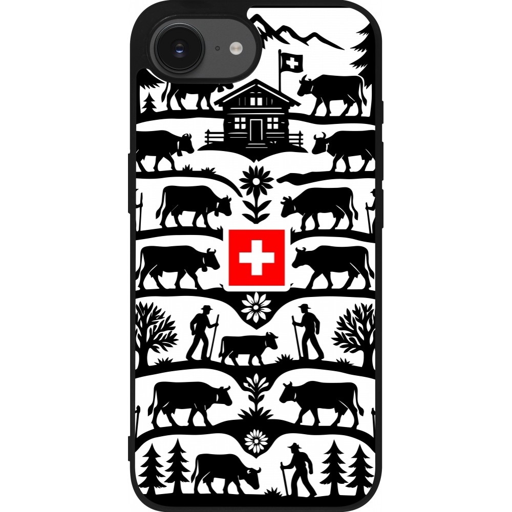 iPhone 16e Case Hülle - Silikon schwarz Poya Schweiz 3