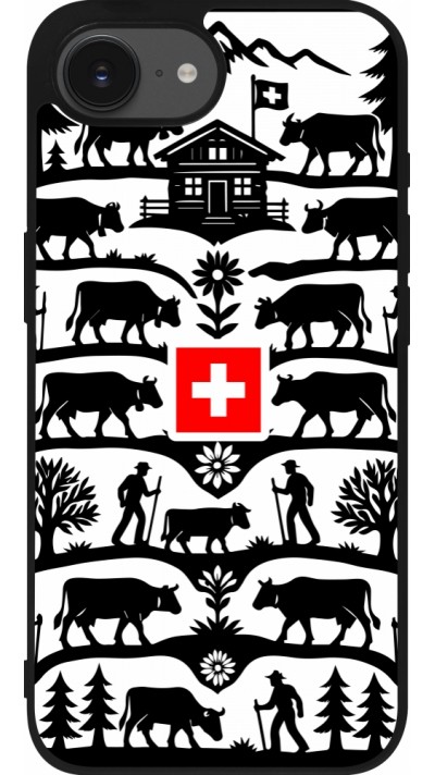 iPhone 16e Case Hülle - Silikon schwarz Poya Schweiz 3
