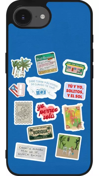 iPhone 17e / 16e Case Hülle - Silikon schwarz Seals of the Dominican Republic DTMF