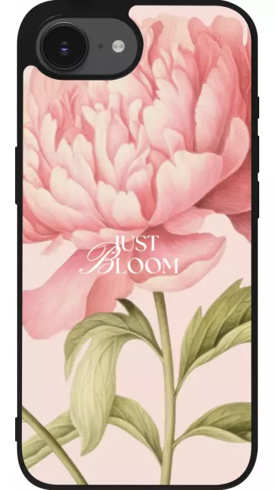 iPhone 17e / 16e Case Hülle - Silikon schwarz Just Bloom Spring 2026