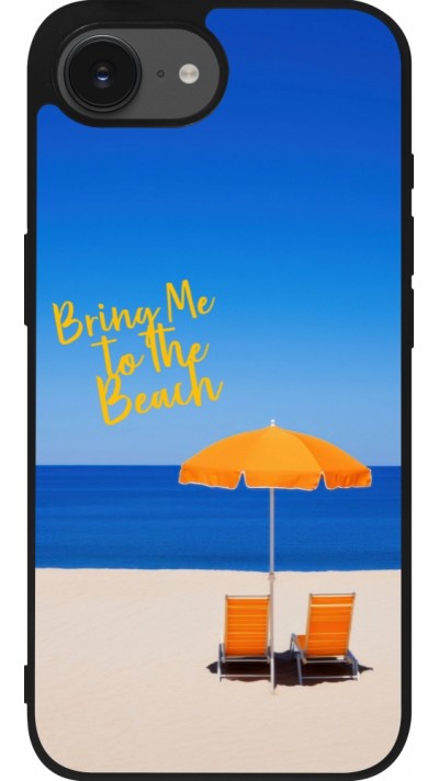 iPhone 16e Case Hülle - Silikon schwarz Summer 2025 Bring me to the beach