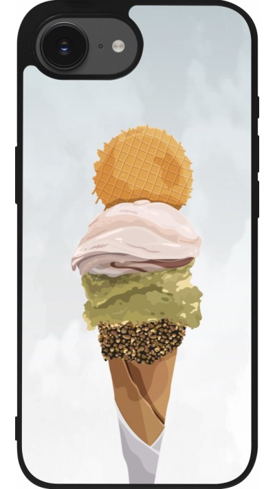 iPhone 16e Case Hülle - Silikon schwarz Summer 2025 Cornet