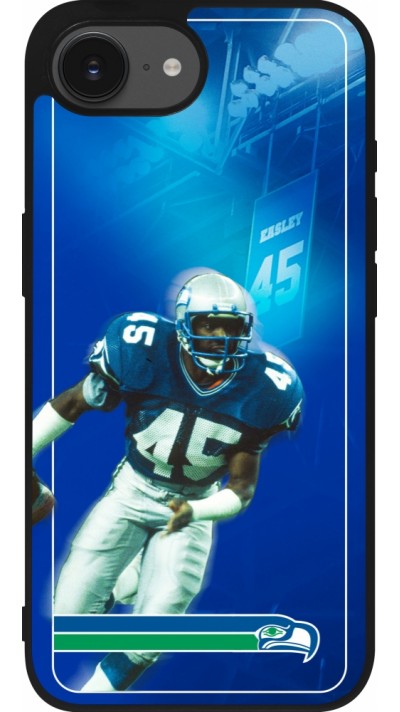 Coque iPhone 16e - Silicone rigide noir Super Bowl 26 Seattle 1