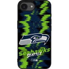 iPhone 16e Case Hülle - Silikon schwarz Super Bowl 26 Seattle 2