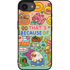 iPhone 16e Case Hülle - Silikon schwarz Thats beacause of