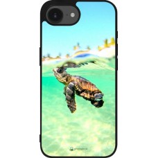 iPhone 16e Case Hülle - Silikon schwarz Turtle Underwater