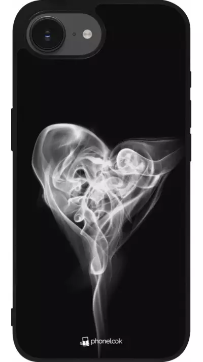 iPhone 16e Case Hülle - Silikon schwarz Valentine 2022 Black Smoke