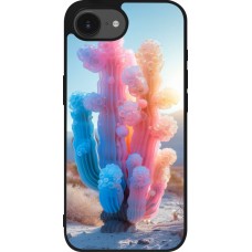 iPhone 16e Case Hülle - Silikon schwarz Artificial vegetation 2025
